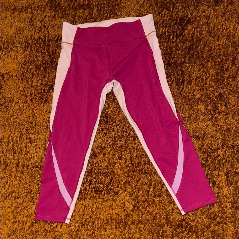 Tek Gear Pink and White Leggings